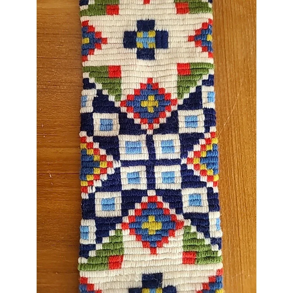 Vintage Wood Handle Woven Wall Art